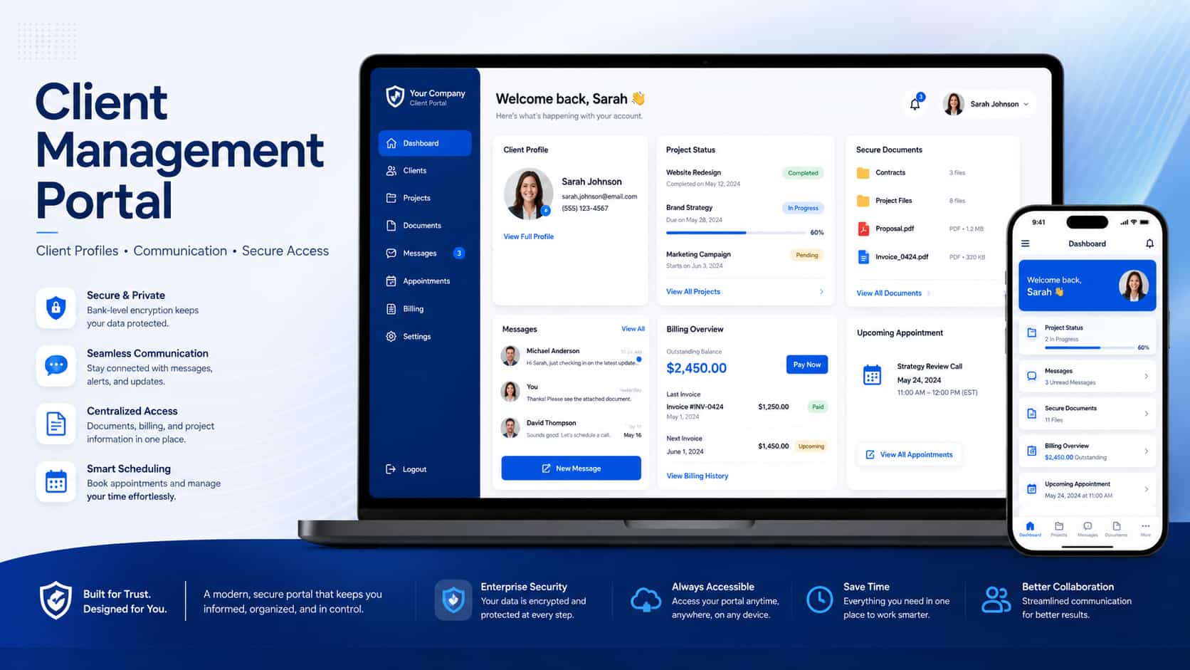 Client Management Portal